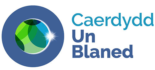 Logo Caerdydd Un Blaned